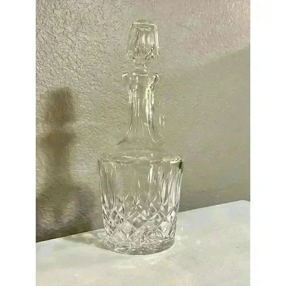 Vintage Crystal Clifden Pattern Wine/Liquor Decanter